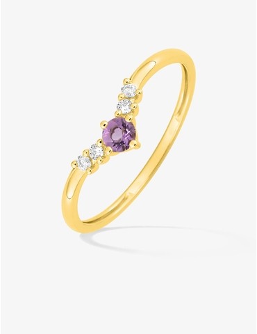 Bague or 750 ‰ jaune avec...