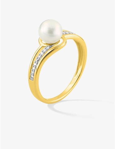 Bague or 750 ‰ jaune et...
