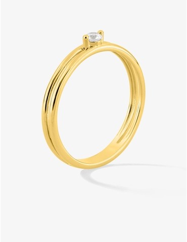 Bague or 750 ‰ jaune avec...