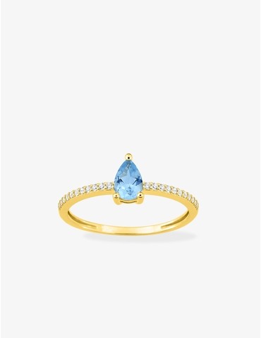 Bague or 750 ‰ jaune avec...