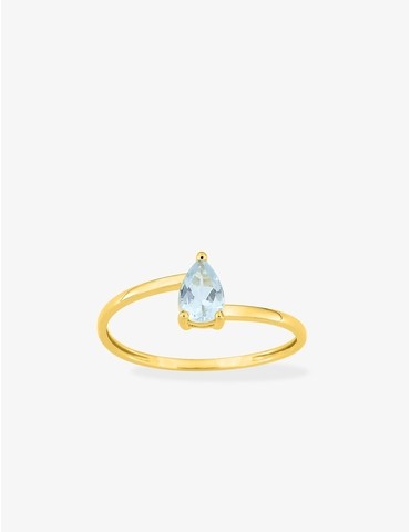 Bague or 750 ‰ jaune avec...