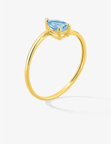 Bague or 750 ‰ jaune avec...