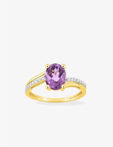 Bague or 750 ‰ jaune et...