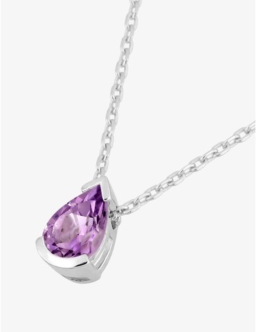 Collier or 750 ‰ blanc avec...