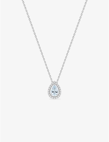 Collier or 750 ‰ blanc avec...