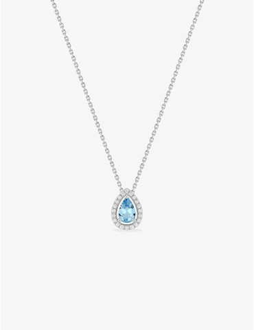 Collier or 750 ‰ blanc avec...