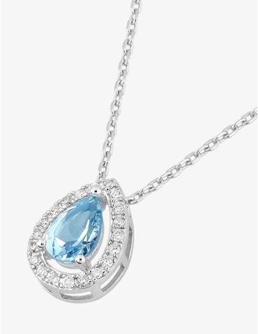 Collier or 750 ‰ blanc avec...