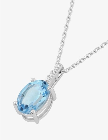 Collier or 750 ‰ blanc...