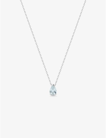 Collier or 375 ‰ blanc avec...