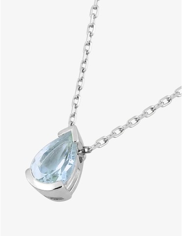 Collier or 375 ‰ blanc avec...