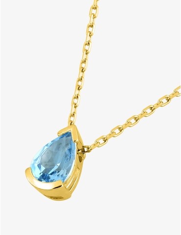 Collier or 375 ‰ jaune avec...