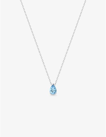 Collier or 375 ‰ blanc avec...