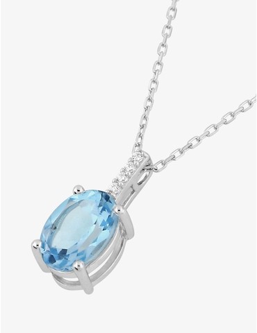 Collier or 375 ‰ blanc...