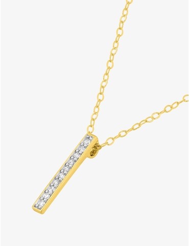 Collier or 750 ‰ et rhodium...