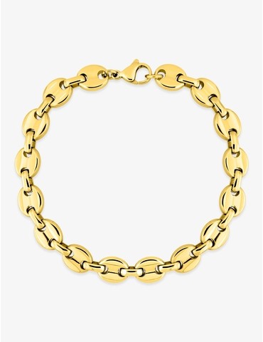 Bracelet acier doré maille...