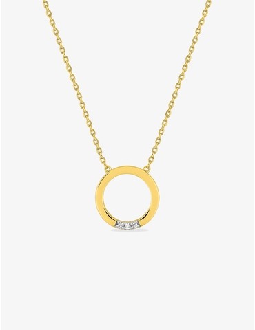 Collier bicolore plaqué or...