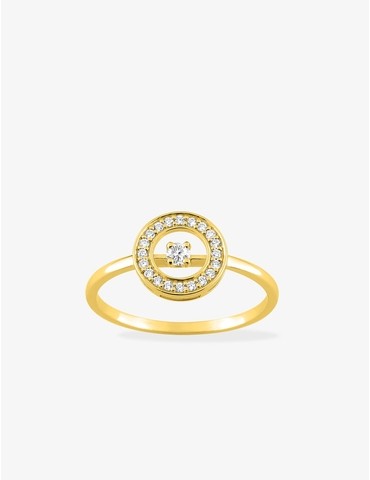 Bague plaqué or avec 21...