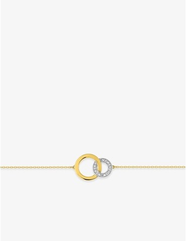 Bracelet en or jaune 375 ‰...
