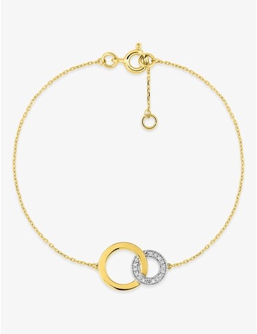 Bracelet en or jaune 375 ‰...