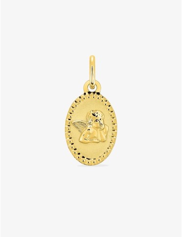 Médaille or jaune 375 ‰...