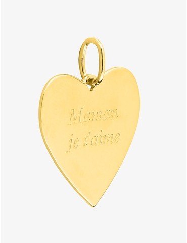 Pendentif cœur or jaune 375...