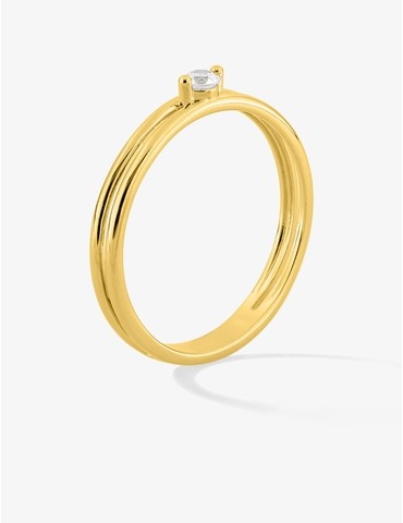 Bague or jaune 375 ‰ anneau...