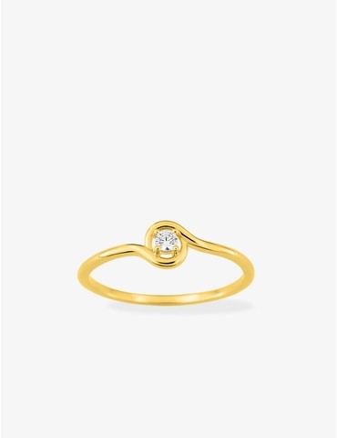 Bague or jaune 375 ‰ et...