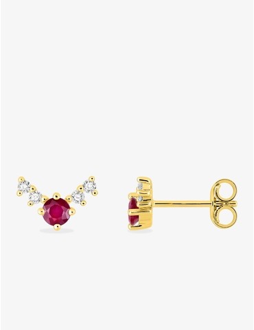 Boucles d'oreilles clous or...