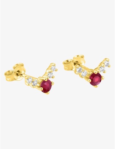 Boucles d'oreilles clous or...