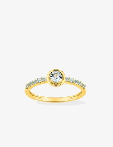 Bague or jaune 750 ‰ avec...