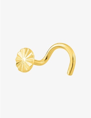 Piercing de nez or jaune...