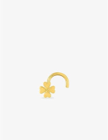 Piercing de nez or jaune...