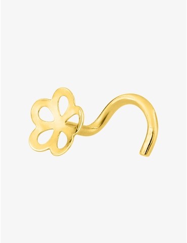 Piercing de nez or jaune...
