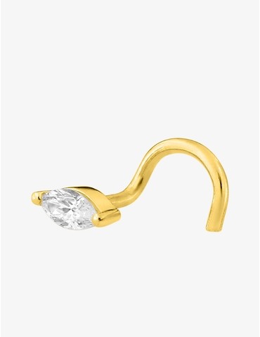 Piercing de nez or jaune...