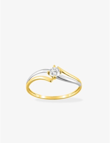 Bague solitaire fantaisie...