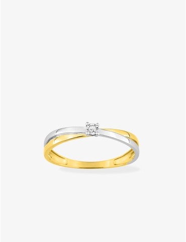 Bague solitaire fantaisie...
