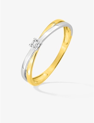 Bague solitaire fantaisie...