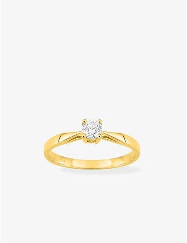 Solitaire or 750 ‰ jaune...