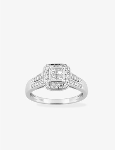 Bague en or blanc 750‰...