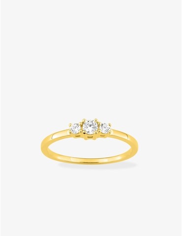Bague trilogie or 750 ‰...
