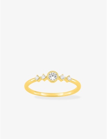 Bague or 750 ‰ jaune avec...