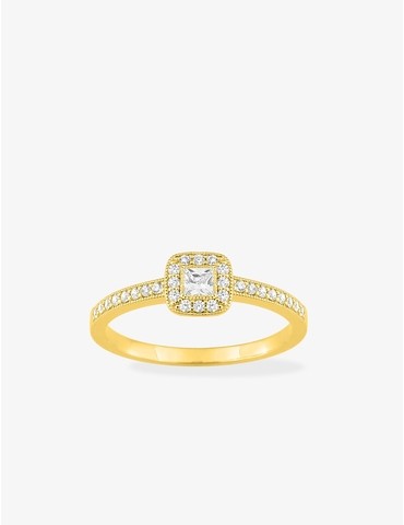Bague or 750 ‰ jaune avec...