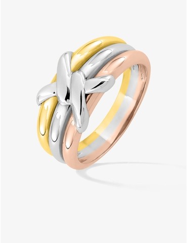 Bague tricolore fantaisie...