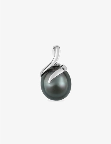Pendentif or 750 ‰ blanc...