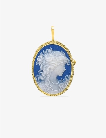 Pendentif broche porcelaine...