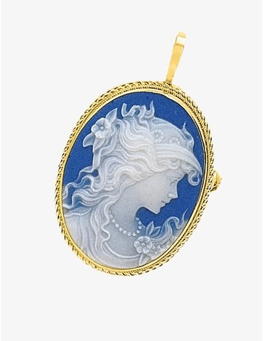 Pendentif broche porcelaine...