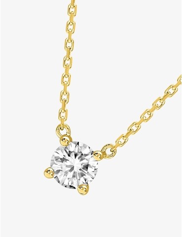 Collier solitaire or 750 ‰...