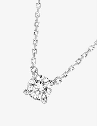 Collier solitaire or 750 ‰...