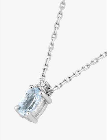 Collier or 750 ‰ blanc avec...