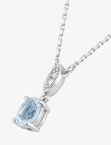 Collier or 750 ‰ blanc avec...